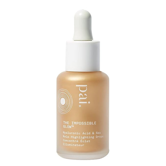 Pai Skincare - The Impossible Glow Organic Hyaluronic Acid + Sea Kelp Glow Drops | Natural, Vegan, Sensitive Skincare (Champagne, 1 fl oz | 30 ml)