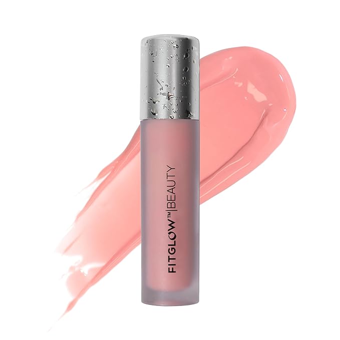 FITGLOW Beauty - Lip Color Serum | Vegan, Woman-Owned Clean Beauty (Go - Baby Pink Nude)