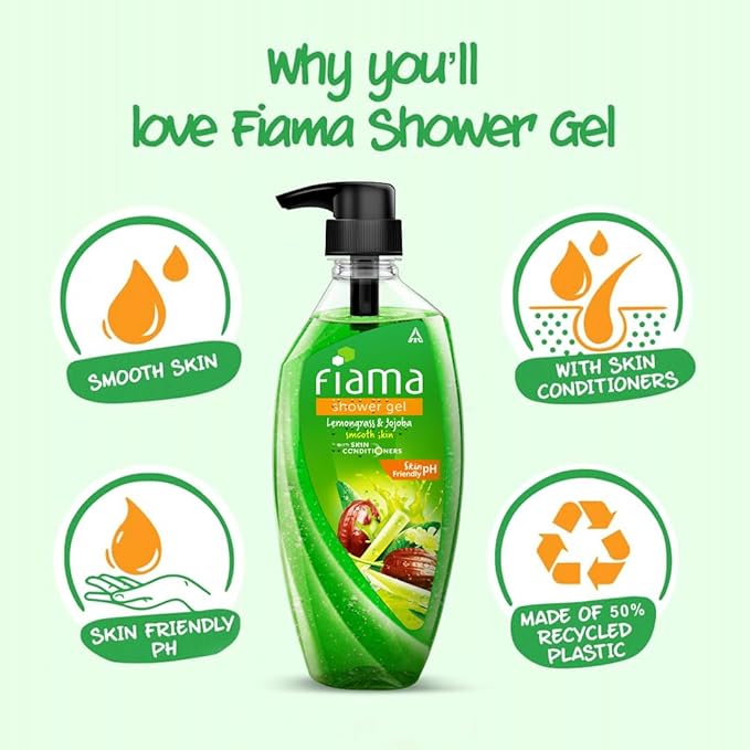 Shower Gel, Lemongrass and Jojoba, 550ml