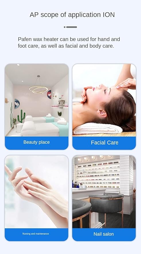 Single Pot Wax Warmer, Professional Electric Wax Heater Machine Facial Skin SPA Equipment with Adjustable Temperature Set, 100 Wax Sticks & 20 Collars & 1 Scraper