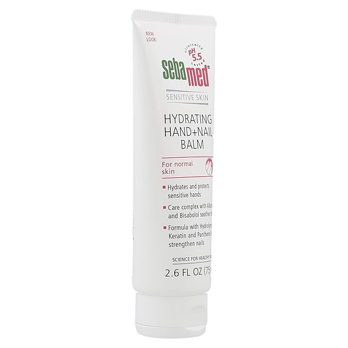 Sebamed Hand and Nail Balm pH 5.5 for Sensitive Skin Hypoallergenic Non-greasy Dermatologist Recommended Moisturizer 2.6 Fluid Ounces (75 Milliliters)
