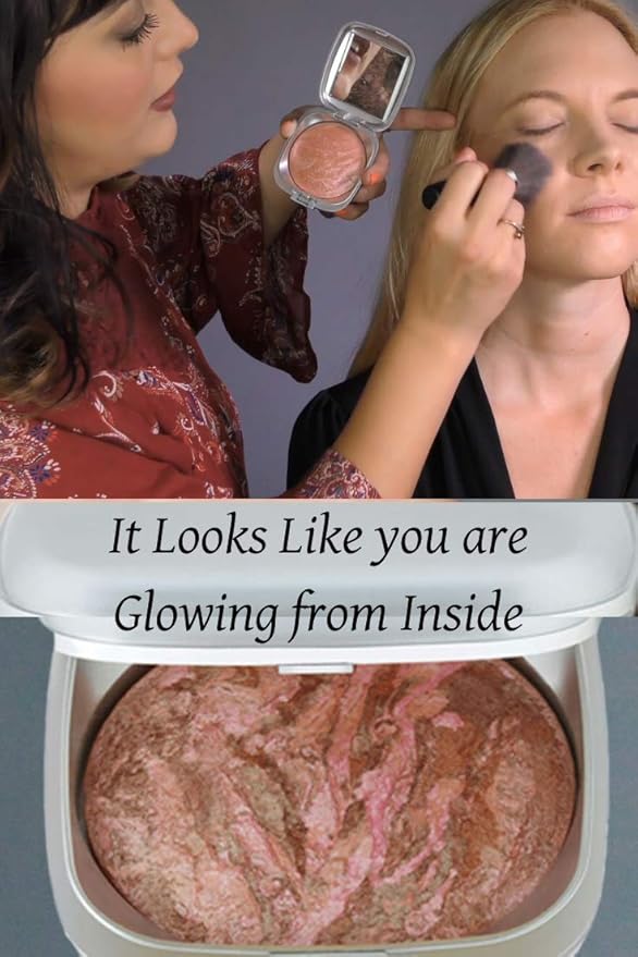 Baked Mineral Blush Makeup with Botanical Extracts (Bronze Swirl) Made in USA