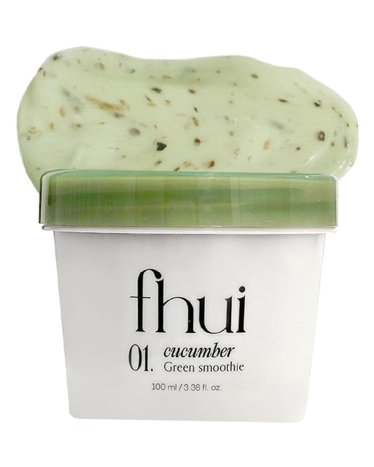 Cucumber Green Smoothie | Cooling Wash-Off Face Mask for Glass Glow Skin | Soothing Redness with Glutathione, 10-Hyaluronic Acid & Basil | Korean Skin Care for a Clear, Cool-Toned Complexion