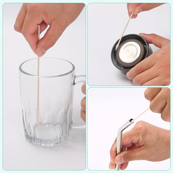 Dog Ear Cleaning Cotton Swabs, 400 Count, 6-Inch Extra Long | Lint-Free Tips for Pet Ear Care, Gun Cleaning, Electronics & Crafts | Durable Wooden Sticks with Storage Box