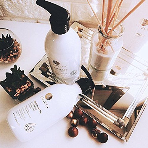 Luseta Marula Oil Shampoo & Conditioner Set, for Fine and Dry Hair, 2 x 16.9 Oz