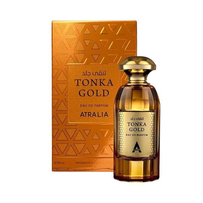 Tonka Gold Eau De Parfum Unisex 100Ml 3.4Oz - Luxurious and Long Lasting Fragrance With Top Notes Of Cognac, Cinnamon and Plum
