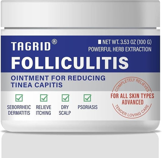 TAGRID Folliculitis Treatment Cream, Ingrown Hair Treatment, Soothing Scalp, Face & Body Cream - Hydrating & Refreshing - 100g