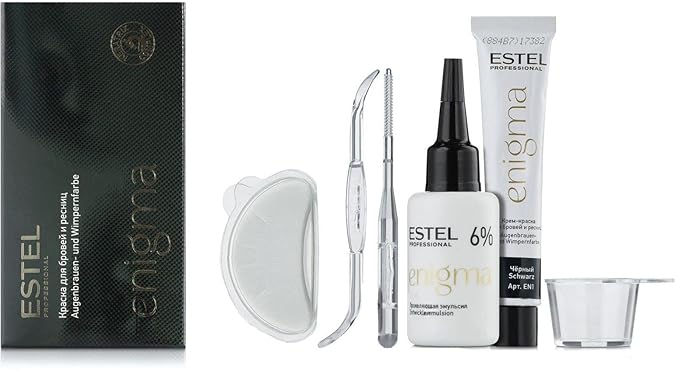 Estel Enigma BLACK COLOR Paint for Eyelashes and Eyebrows