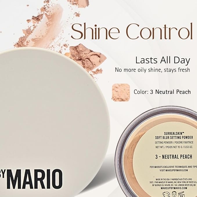 Makeup By Mario SurrealSkin Soft Blur Setting Powder - 3 Neutral Peach