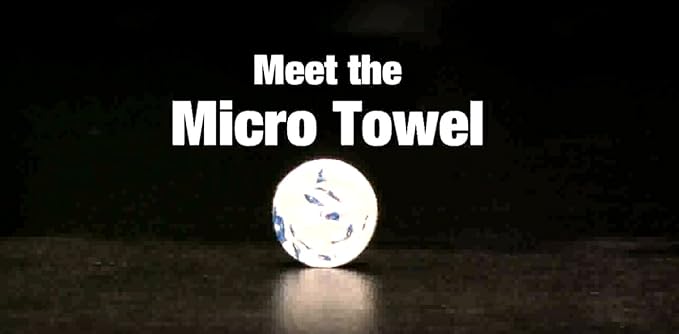 100 Pack and Wipe Compressed Towel Capsule Tablets 8" x10” Cloths Biodegradable, No Chemical Added - for Cmaping, Fishing, Traveling and More!