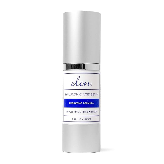 Elon Revitalizing Bundle - Hyaluronic Acid & Antioxidant C Lotion & Serum Set for Deep Hydration, Collagen Production & Smooth Even Skin