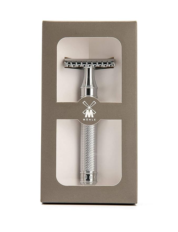 MÜHLE TRADITIONAL R41 Double Edge Safety Razor (Open Comb) For Men - Perfect for Every Day Use, Barbershop Quality Close Smooth Shave