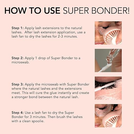 KIARA SKY LASH Super Bonder for Eyelash Extensions with Special Dropper | Glue Accelerator | Speed Up Drying Time | Increase Adhesive Bonding Power | Professional Use Only 15ml NOT A Glue