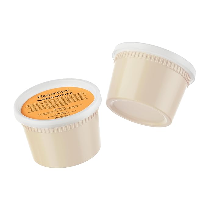 Raw Mango Butter 16 oz. / 1 lb. - 100% Pure Natural Unrefined - Great for Skin, and Hair Growth. DIY Soap Making, Body Butters, Lotions and Creams.