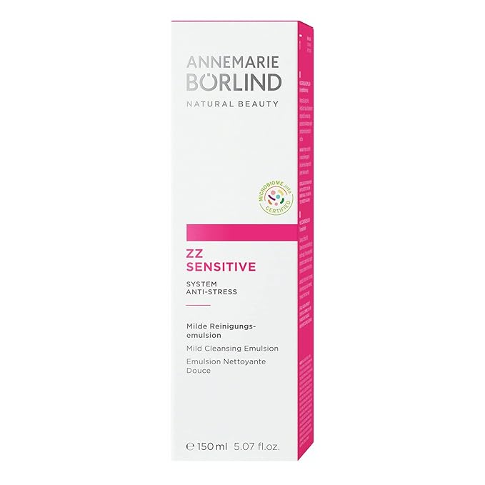ANNEMARIE BÖRLIND - ZZ SENSITIVE Mild Cleansing Emulsion - Facial Wash with Hyaluronic Acid and Golden Orchid to Remove Impurities on Sensitive Skin and Restore the Skin Flora - Step 1 of 5-5 Oz