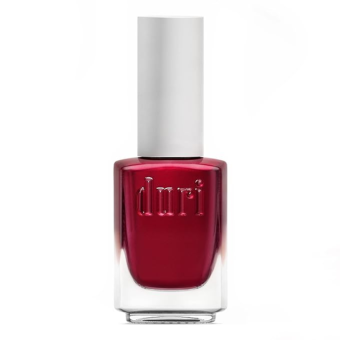 duri Nail Polish, 350 Passion, Deep Red Metallic Shimmer, Full Coverage, Quick Drying, Lasting, 0.45 Fl Oz by Duri Cosmetics