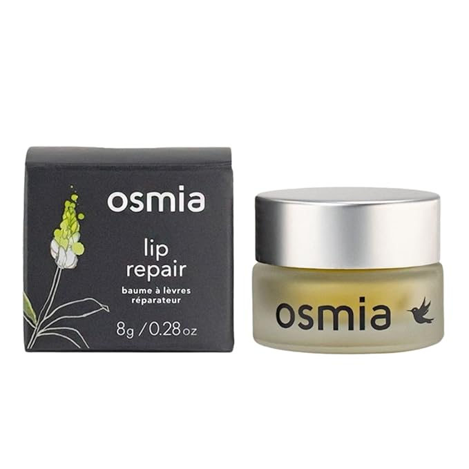 Osmia Skincare - Natural Lip Repair Overnight Mask + Hydrating Gloss | Manuka Honey, Myrrh, Lanolin | Moisturize, Plump, Soothe | Clean Beauty For Healthy Skin (0.28 oz | 8 g)