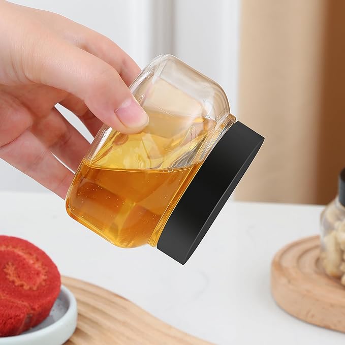 48 Pack 8 Oz Plastic Containers With Lids and Waterproof Label BPA Free - Refillable Transparent Cosmetic Containers for Body Butter,Sugar Scrubs,Cream,Lotions,Candy,Bath Salt (48, Clear)