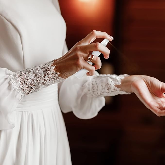 108 Pieces 10 ml Spray Bottles Plastic Perfume Bottles Empty Fine Mist Perfume Bottle for Essential Oils Supplies(Clear)