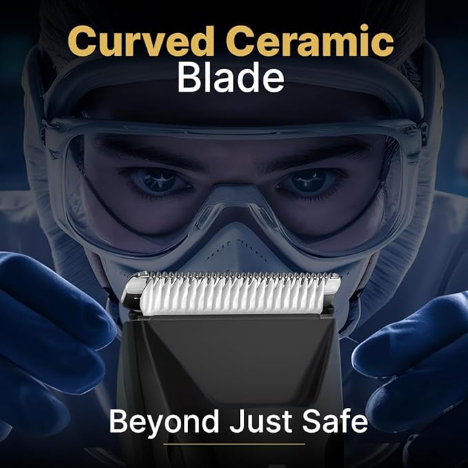 Grooming Trimmer 2.0 – Groin & Body Trimmer for Men with Replaceable Ceramic Blade Heads & IPX7 Water Protection – Snag-Free Ball Shaver with 150-Minute Run Time