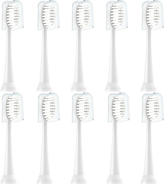 Replacement Toothbrush Heads 10 Pack Compatible with TAO Clean Electric Toothbrush,White
