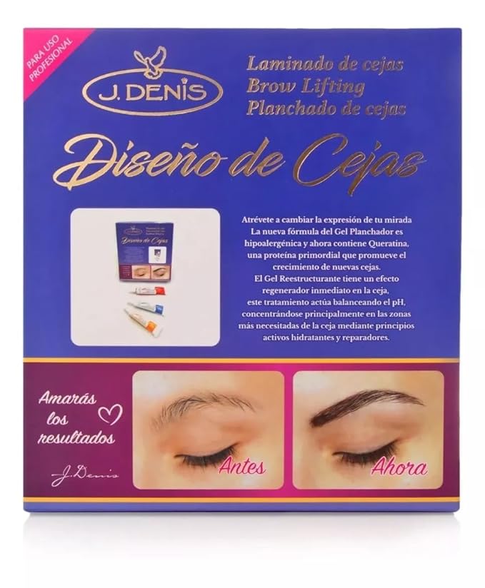 J Denis Eyebrow Design Kit | laminado de cejas kit profesional | planchado de cejas kit permanente