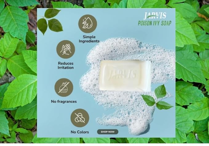 Poison Ivy Soap Bar | Treatment for Poison Ivy, Oak & Sumac | Fast Itch Relief and Soothing of Rashes, Redness & Inflammation | Simple Skin Care Ingredients | 3 pack | 3.4 Ounces (3)