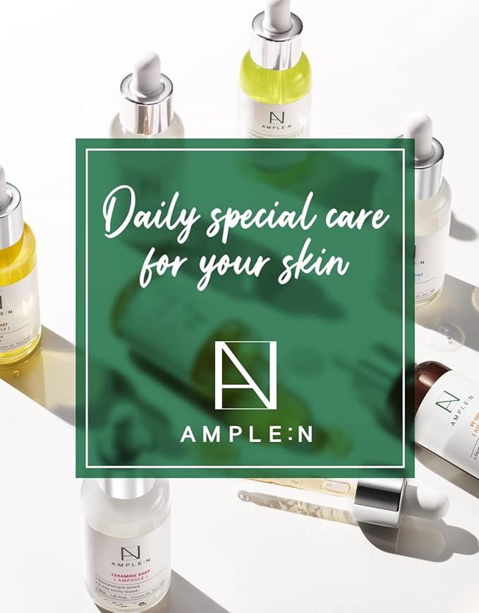 AMPLE:N Hyaluron Shot Light Serum - Korean Hyaluronic Acid Moisturizing Serum - Hydrate Oily and Combination Skin and Restore Vitality – Plumping, Refreshing, Anti Aging Ampoule, 1.01 fl.oz.