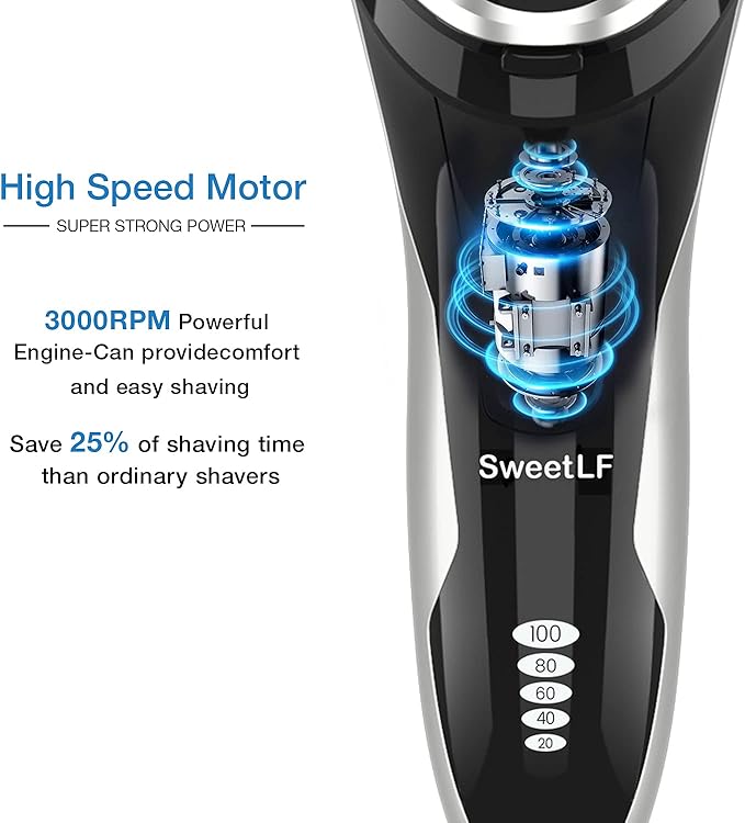 SweetLF Electric shavers for Mens (Black)