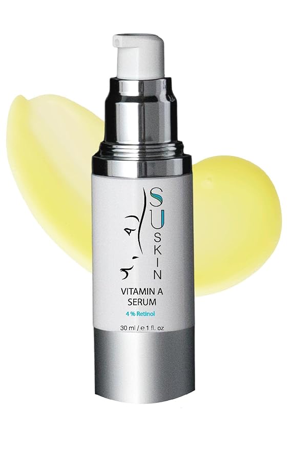 Su-Skin Retinol Serum 4% Vitamin A for Anti Aging, Dark Spots, Wrinkles