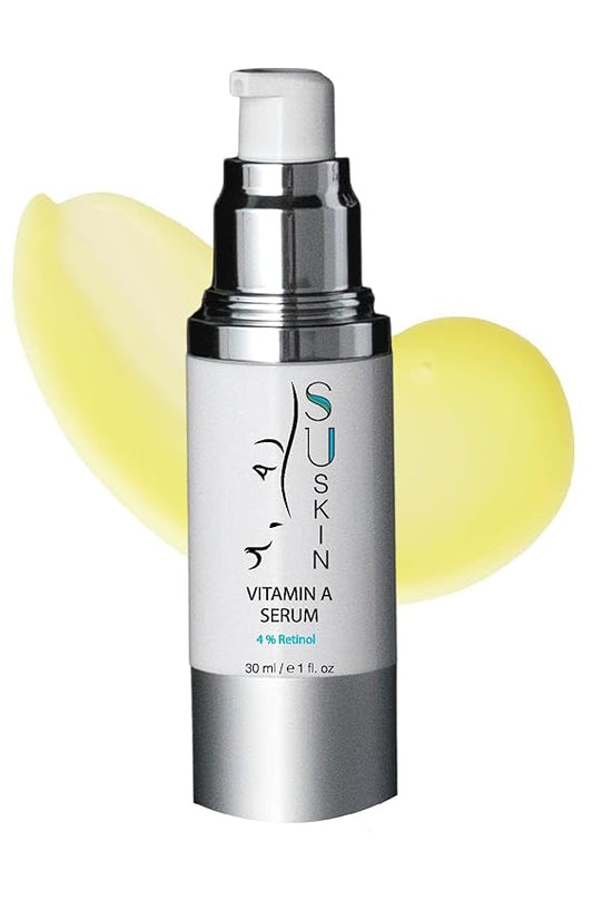 Su-Skin Retinol Serum 4% Vitamin A for Anti Aging, Dark Spots, Wrinkles