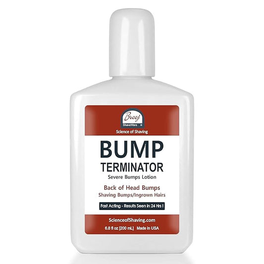 BUMP Terminator Razor Bumps & Shaving Bumps Remover | Ingrown Hair Treatment for Pubic Area with Glycolic Acid, Salicylic acid & Tea Tree Oil| BREEJ Bump Treatment for Bikini Bumps, 6.8 oz (Pack of 1)