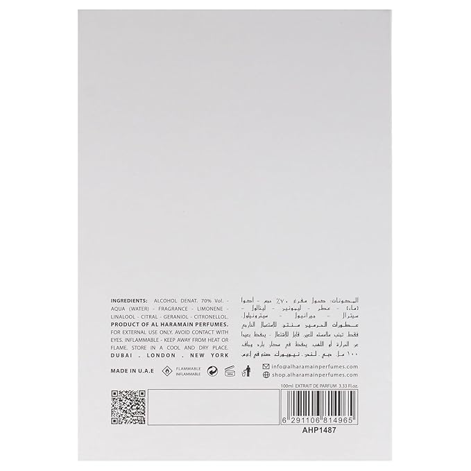 Al Haramain Miracle Dubai - Arabian Perfume for Women - Floral Woody Musk Fragrance - Long Lasting Arabic Scent - Extrait De Parfum - 3.33 oz EDP Spray
