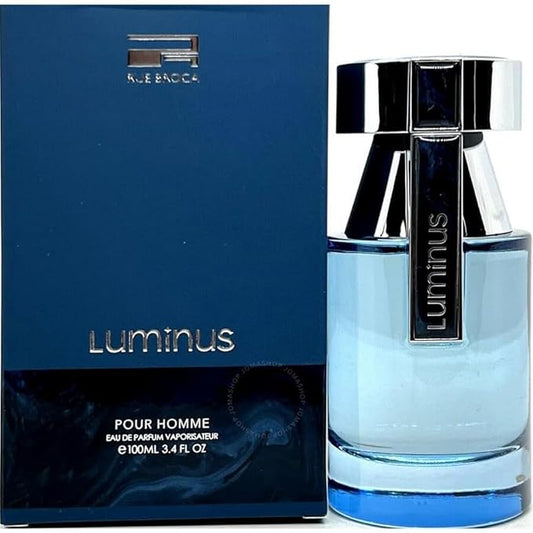 Afnan Rue Broca Luminous Eau de Parfum Spray for Men, 3.4 Ounce