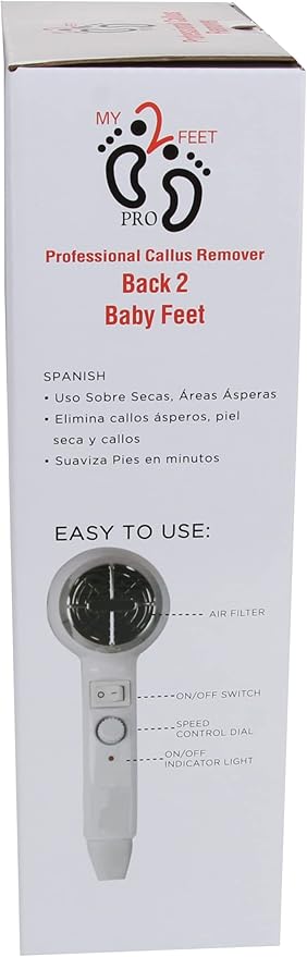 My2Feet Professional Electric Callus Remover+Replacement Disks, White