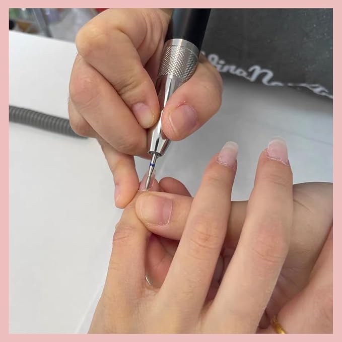 30 Pcs Nail Drill Bits Set with Stylish Nail Drill Bit Holder and Sanding Bands for Nail Drill,Professional Diamond Ceramic Nail Drill Bit for Electric Nail Drill Machines with 2/32" Interface