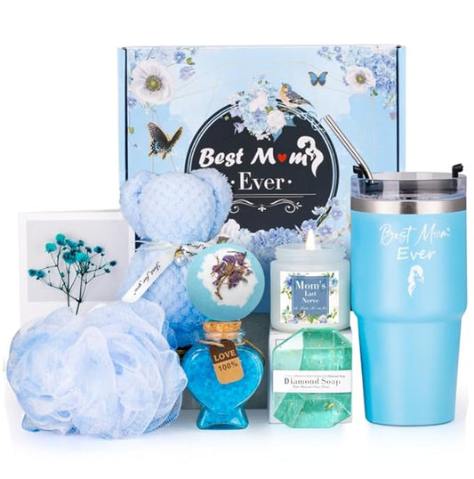 Mothers Day Gifts for Mom, Unique Birthday Gift for Mom, Gifts for Mom from Daughter Son, Mom Christmas Gifts, Best Mom Gifts, Presents for Mom, Mom Gifts, Relaxing Spa Bath Set for Mama 20oz Tumbler