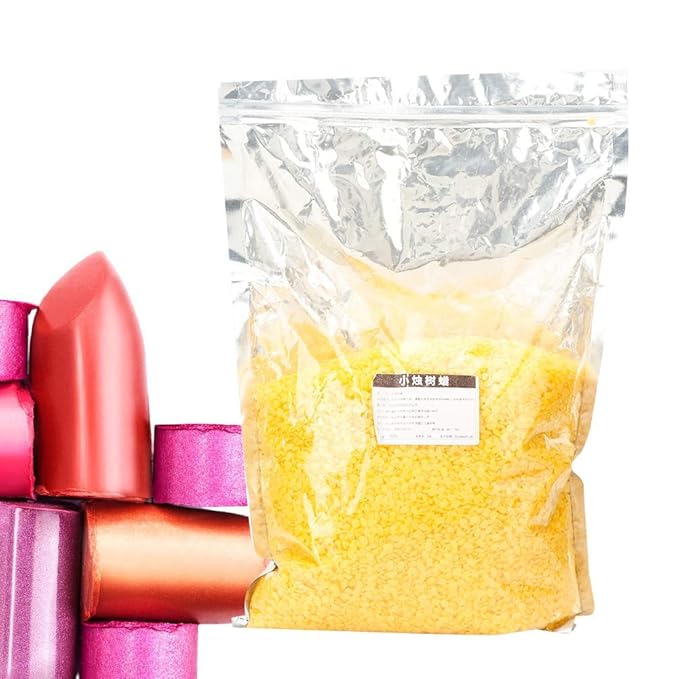 Natural Candelilla Wax Cera Bellina Wax Candelilla Wax, Wax Mold Candillia Wax Candelila Wax for Lipstick Gift Home Woman(1000 g/bag)