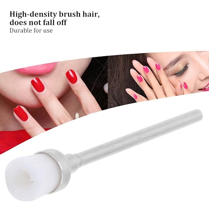 100pcs Nail Drill Bit Cleaning Brush - Nail Polishing Head Cleaner Stainless Steel Nail Head Cleaning Brush Nail Dust Brush Cleaner Manicure Tool Accessory for Manicure Pedicure(03)