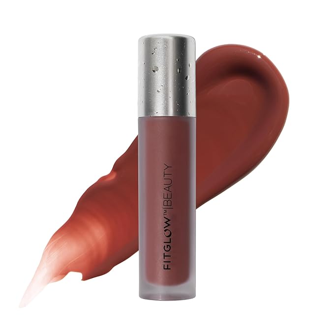 FITGLOW Beauty - Lip Color Serum | Vegan, Woman-Owned Clean Beauty (Root - Earthy Brown Plum)
