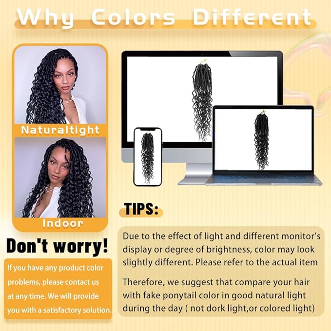 14 Inch 8 Packs Blonde Crochet Hair for Women Discover Beautiful Goddess Locs Crochet Hair Faux Locs with Curly Ends Trendy Crochet Locs for Every Occasion