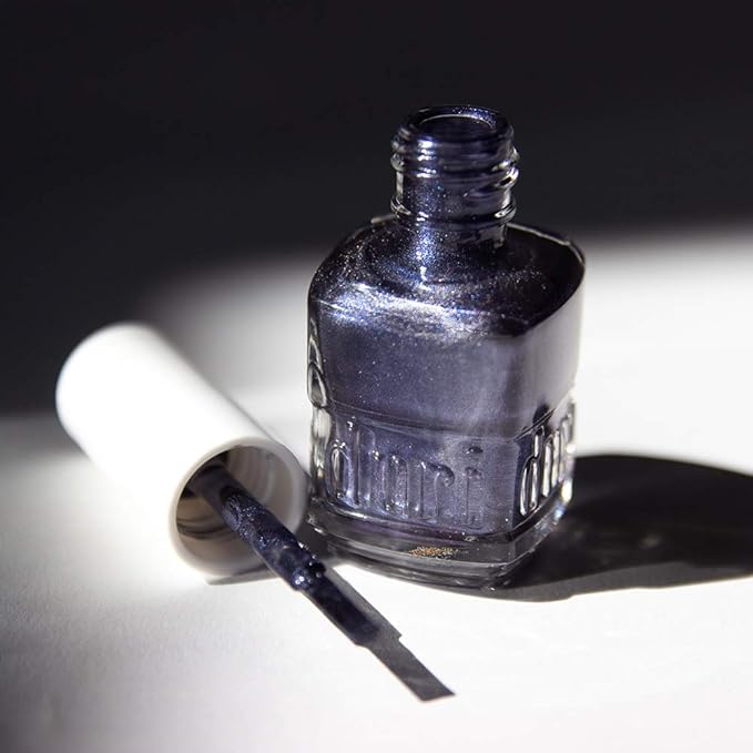 duri Nail Polish, 761 Glow Up, Deep Purple Blue Metallic Pearl Shimmer, Full Coverage, Shiny Finish, Fast Drying, Long Lasting, 0.45 Fl Oz