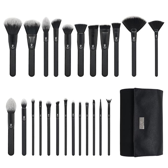 Royal & Langnickel Full Size MODA Pro Full Face 25PC Makeup Brush Set with Travel Pouch