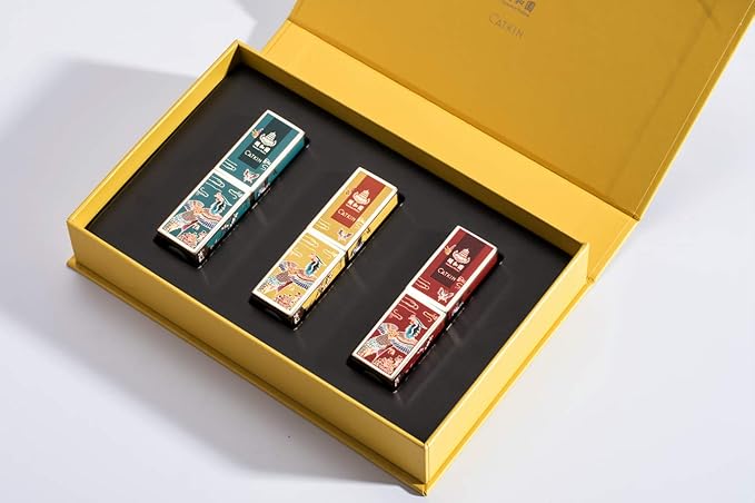 Catkin Carving Lipstick Set Matte Red Orange Long Lasting Moisturizing Lip Stick Makeup Gift (SUMMER PALACE)