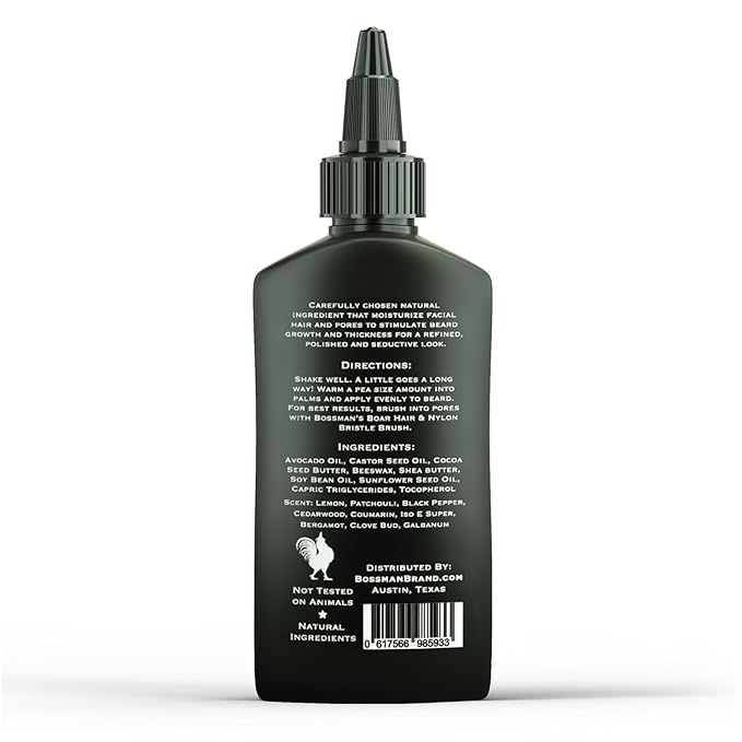 Bossman Jelly Beard Oil for Men - 3 Pack (12 oz in Total, Royal Oud Scent) – Softens, Moisturizes & Conditions with Natural Ingredients