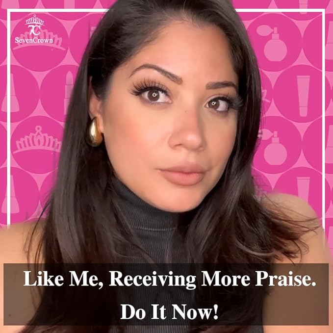 Magnetic Eyelashes with Eyeliner Kit, Fluffy Mink Lashes Cat-Eye Look 18-21MM Wispy Long 8D Luxury Volume Fake Eyelash 10 Pairs Cruelty-Free&Vegan