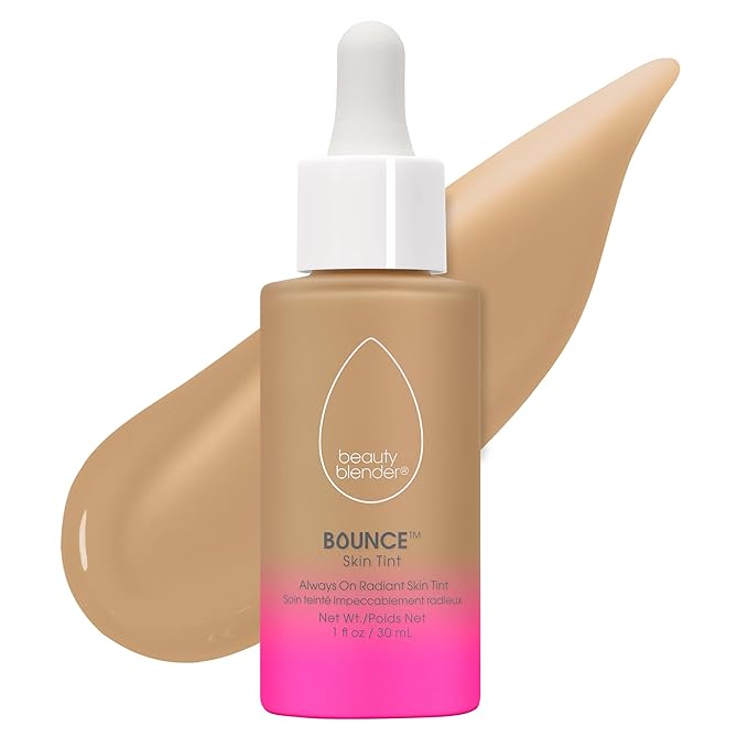 Beautyblender 12-Hour Always on Radiant Skin Tint, Breathable Serum Foundation Stays Put for All Day Long Wear, Infused with Hyaluronic Acid & Niacinamide, Light 5