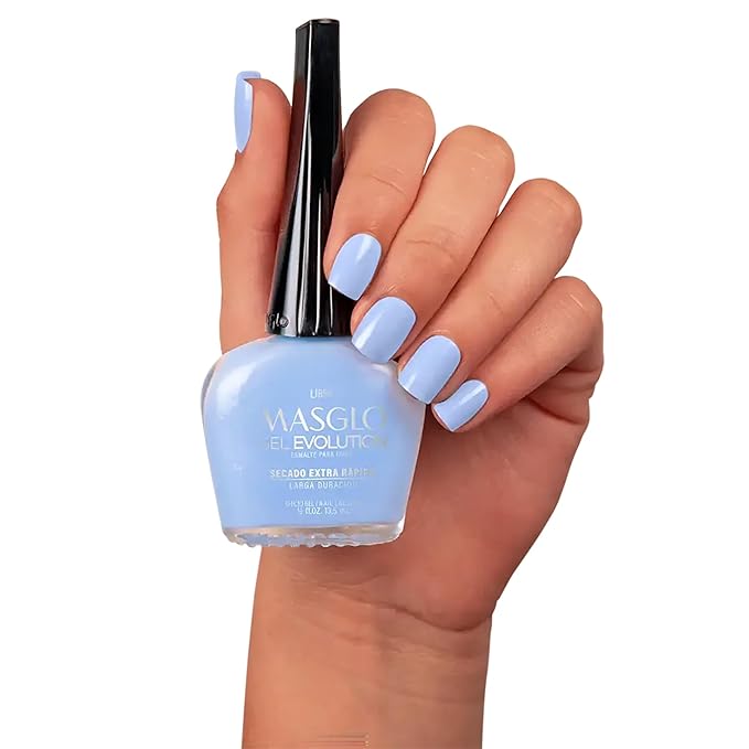 MASGLO Gel Evolution – Set of 3 Nail Polishes No UV/LED Lamp Needed, Fast-Drying, 12-Day Wear, 14-Free Formula, High-Gloss Finish, vegan (0.5 oz Each)