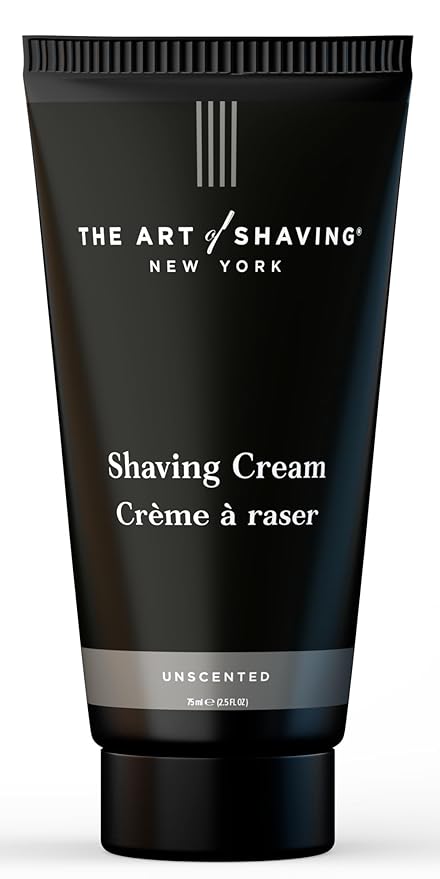 The Art of Shaving Shaving Cream for Men - Shaving Cream Mens Beard Care, Protects Against Irritation and Razor Burn, Clinically Tested for Sensitive Skin, Unscented, 2.5 Fl Oz