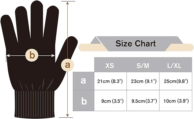 Evridwear Unisex Moisturizing Cotton Gloves with Touchscreen Fingertips for Eczema Beauty Cosmetic Dry Hands Sensitive Irritated Skin Therapy Overnight Bedtime, 6 Pairs, Lightweight-Beige, L/XL